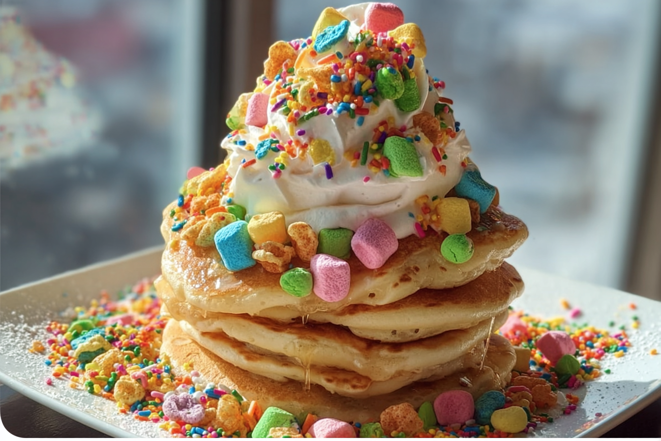 Lucky Charm Pancake Stack