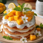 Mango Cloud Pancake Stack
