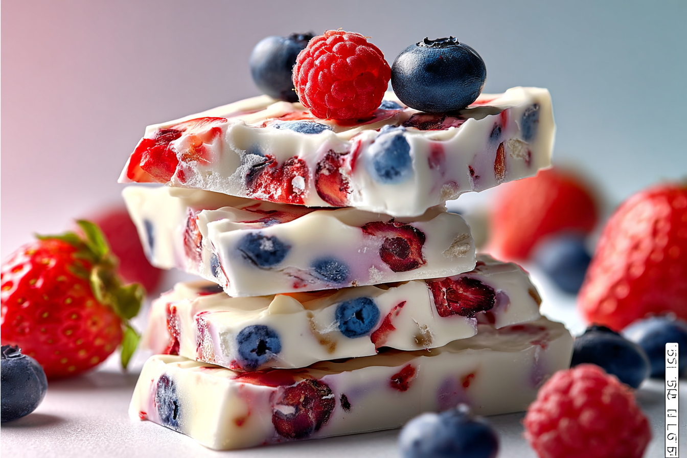 Mixed Berry Yogurt Bark