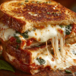 Mozzarella Marinara Grilled Cheese
