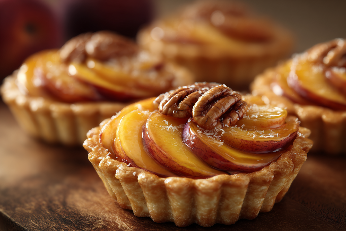Peach Pecan Mini Tarts