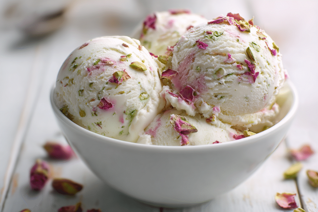 Rose Pistachio Ice Cream