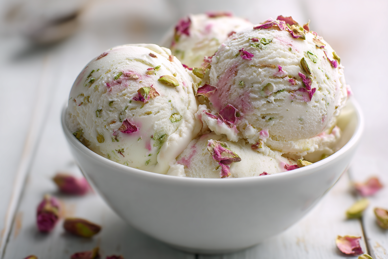 Rose Pistachio Ice Cream