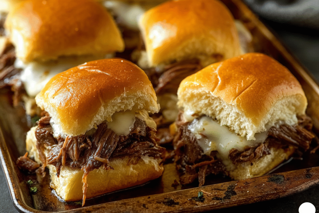 Savory Shredded Beef Sliders