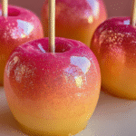 Sparkling Sunset Candy Apples