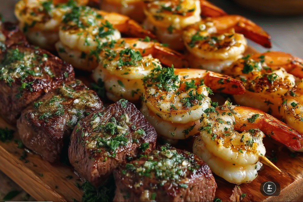 Surf & Turf Garlic Butter Skewers