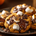 Toasted S’mores Pumpkin Cookies