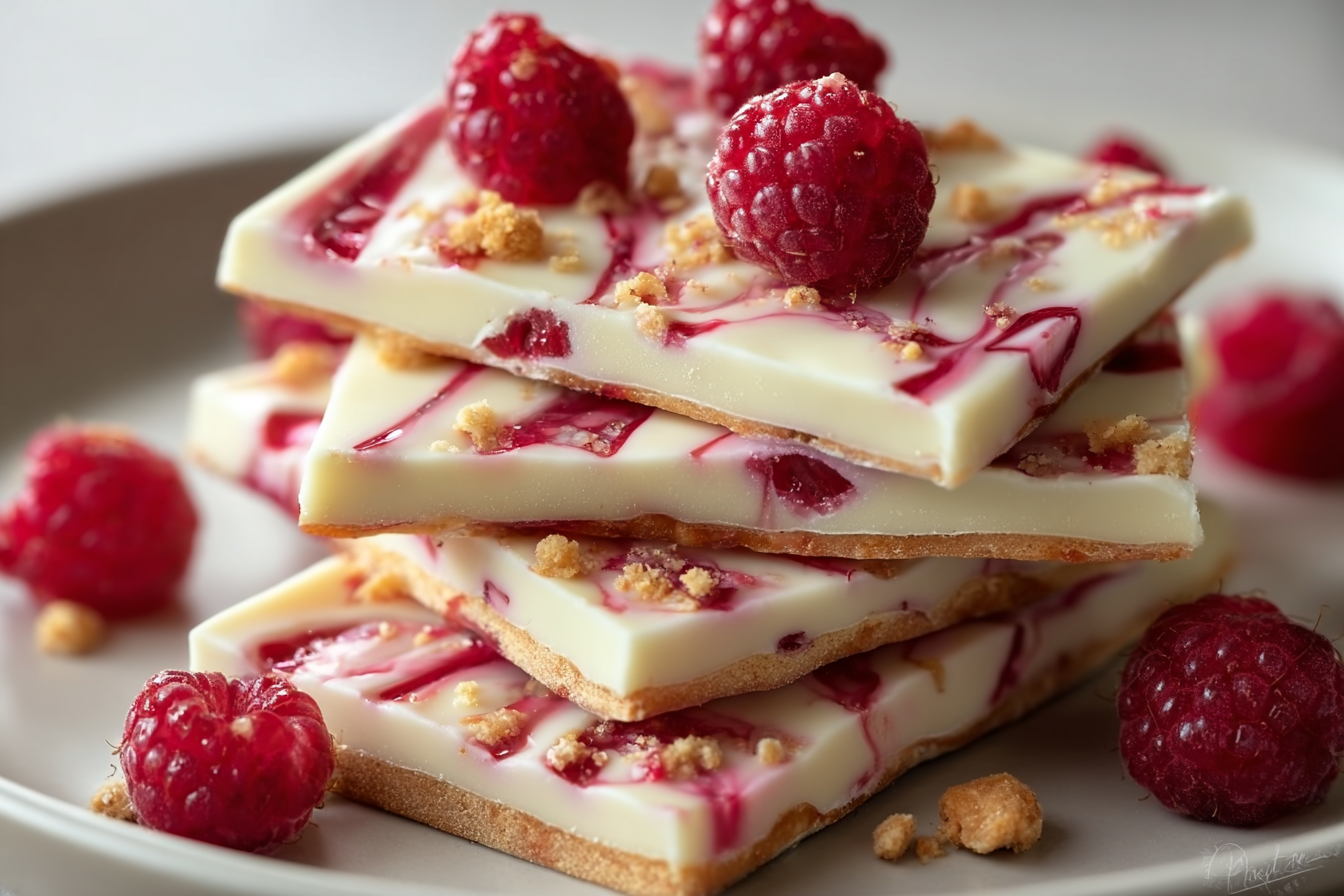 White Chocolate Raspberry Crunch Bars