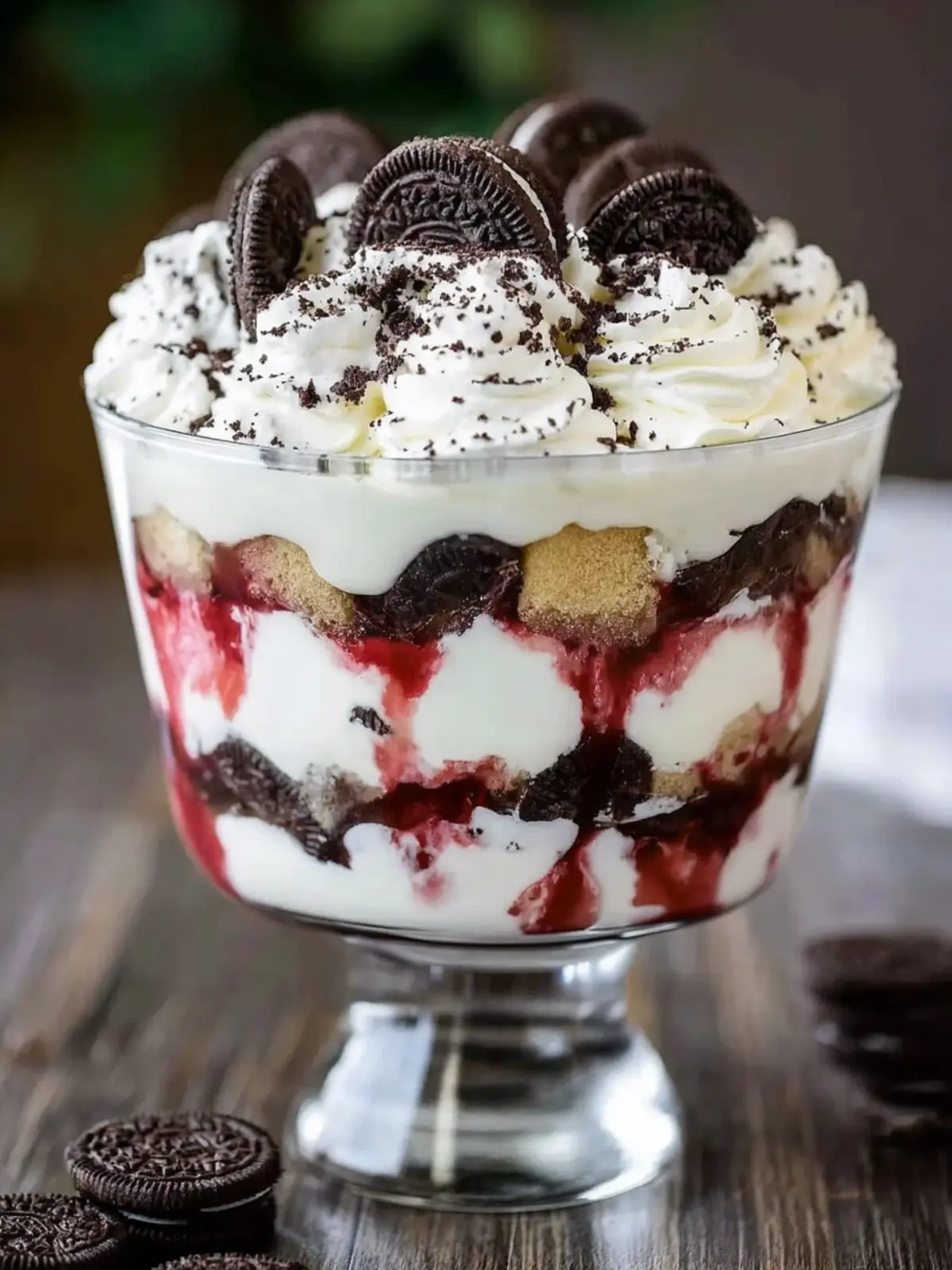 Layered Cookies and Cream Trifle First Image
