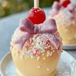 Whimsical Candy-Coated Apple Treat First Image