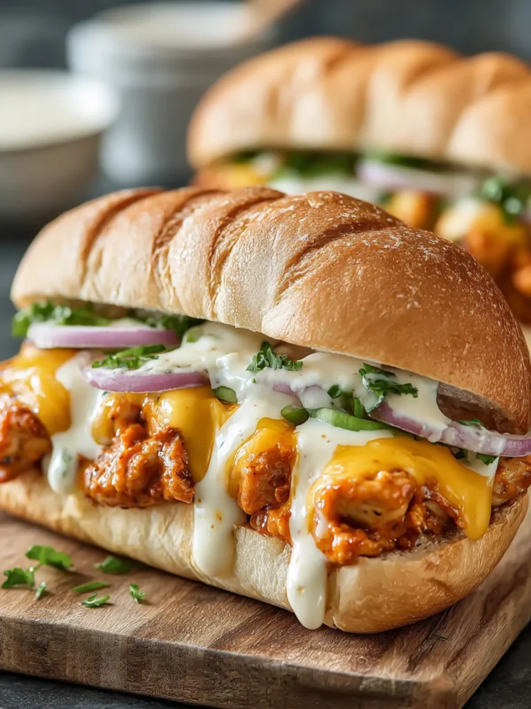 Cheesy Buffalo Chicken Sandwich First Image