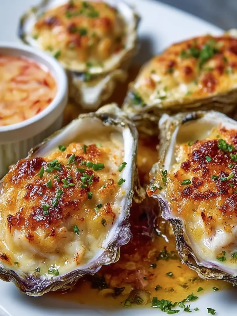 Crab-Stuffed Baked Oysters Recipe First Image