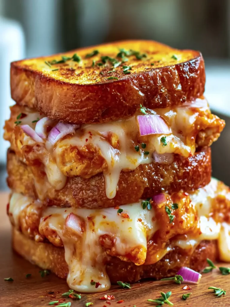 Cheesy Spicy Chicken Sandwich Stack First Image