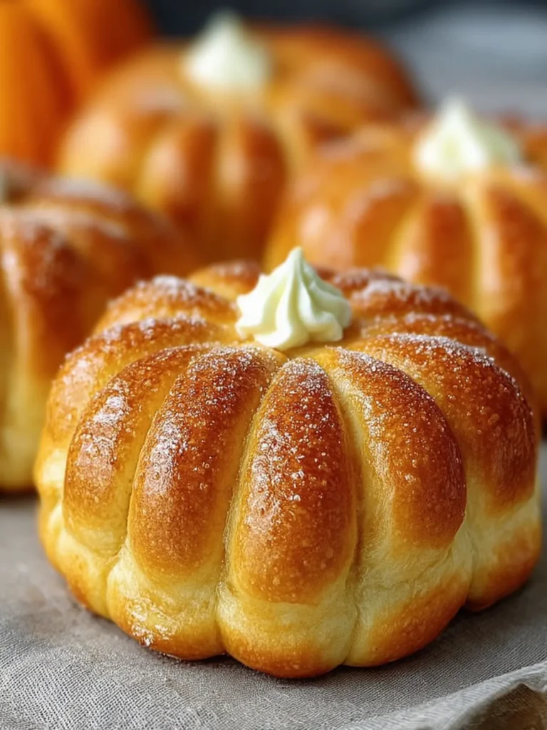 Pumpkin Shaped Bread Rolls First Image