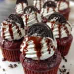 Cookies and Cream Chocolate Cupcakes First Image