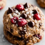 Dark Chocolate Cranberry Oatmeal Cookies: The Ultimate Chewy Holiday Treat First Image