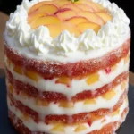 Fresh Peach Layer Cake Recipe First Image