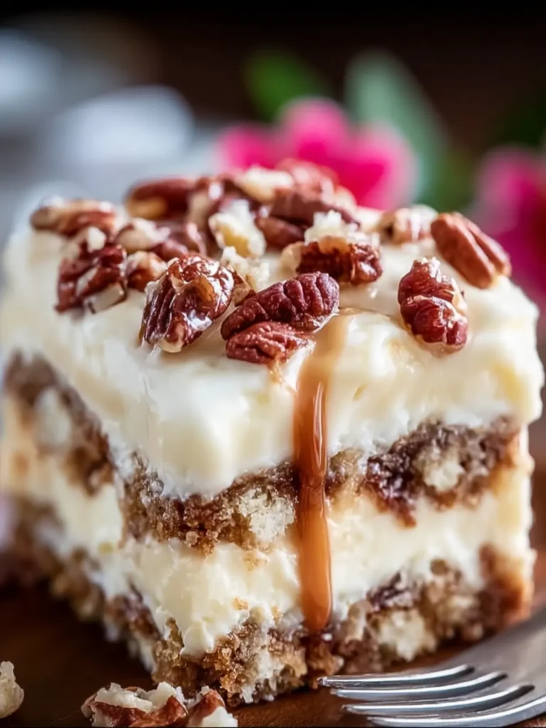 Creamy Pecan Layered Dessert First Image