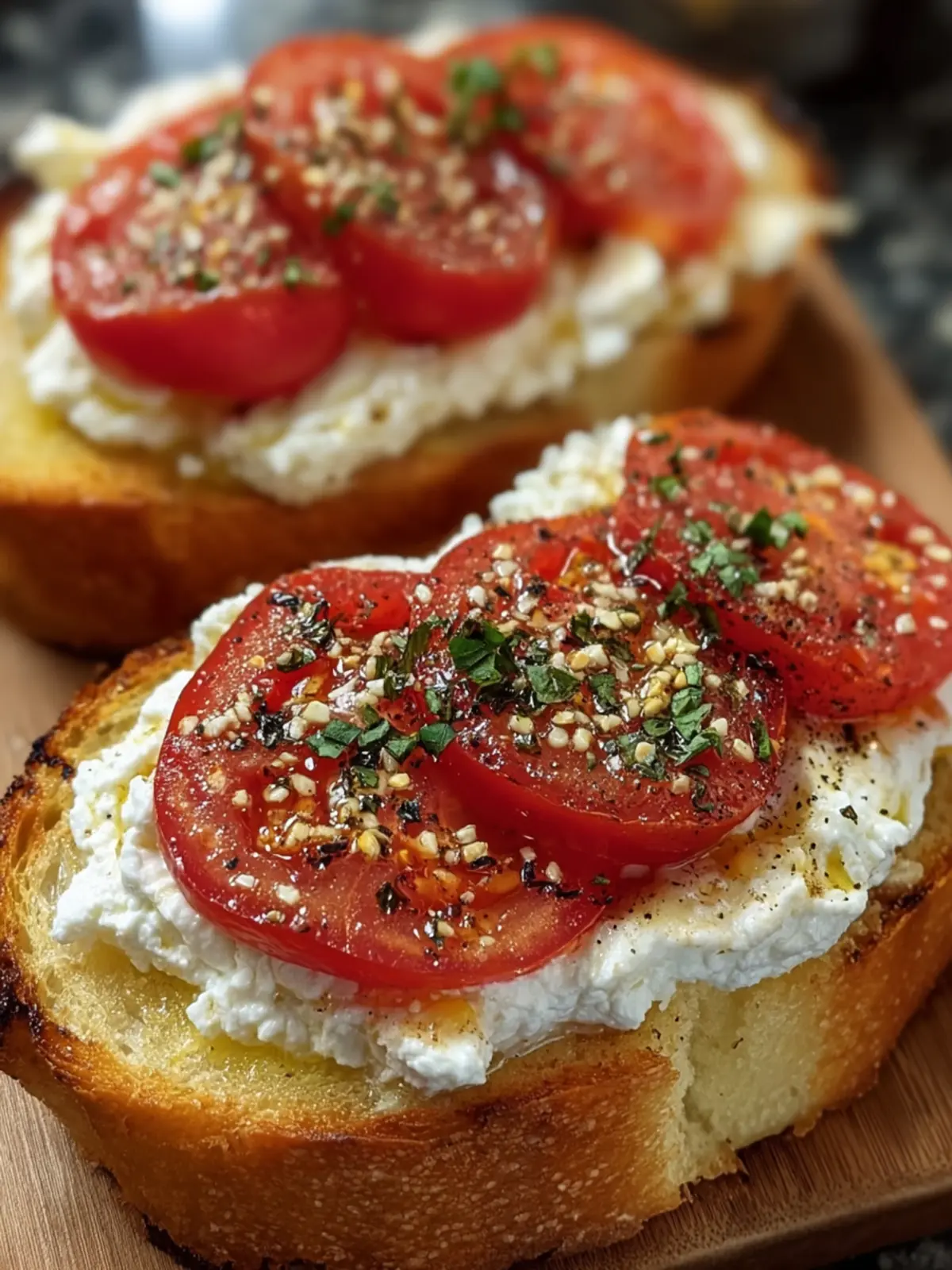 Toasted Tomato Ricotta Bruschetta First Image