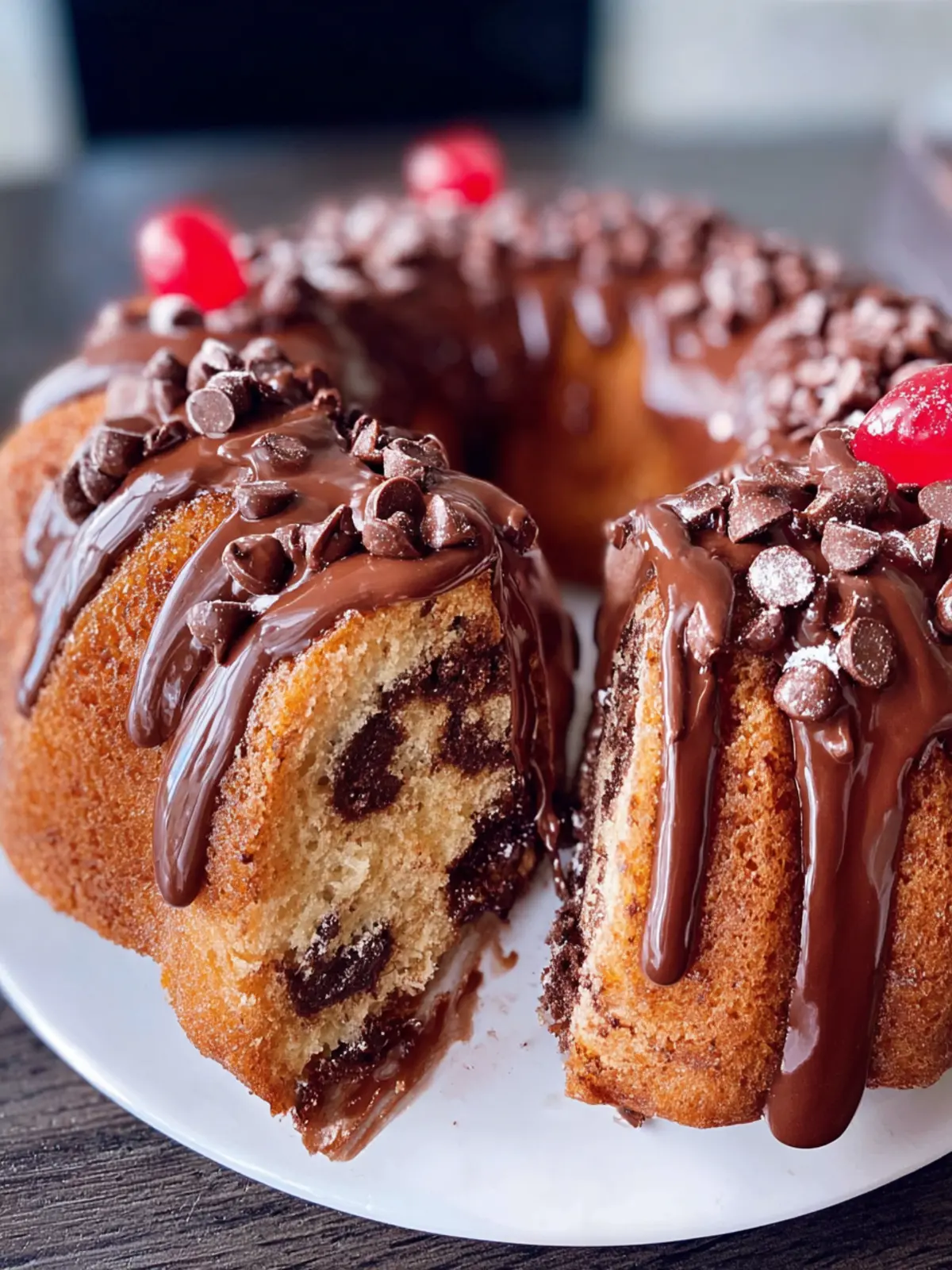 Moist Chocolate Chip Bundt Cake (With Cake Mix!) First Image