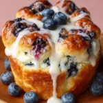 Fluffy Cottage Cheese Blueberry Cloud Bread First Image
