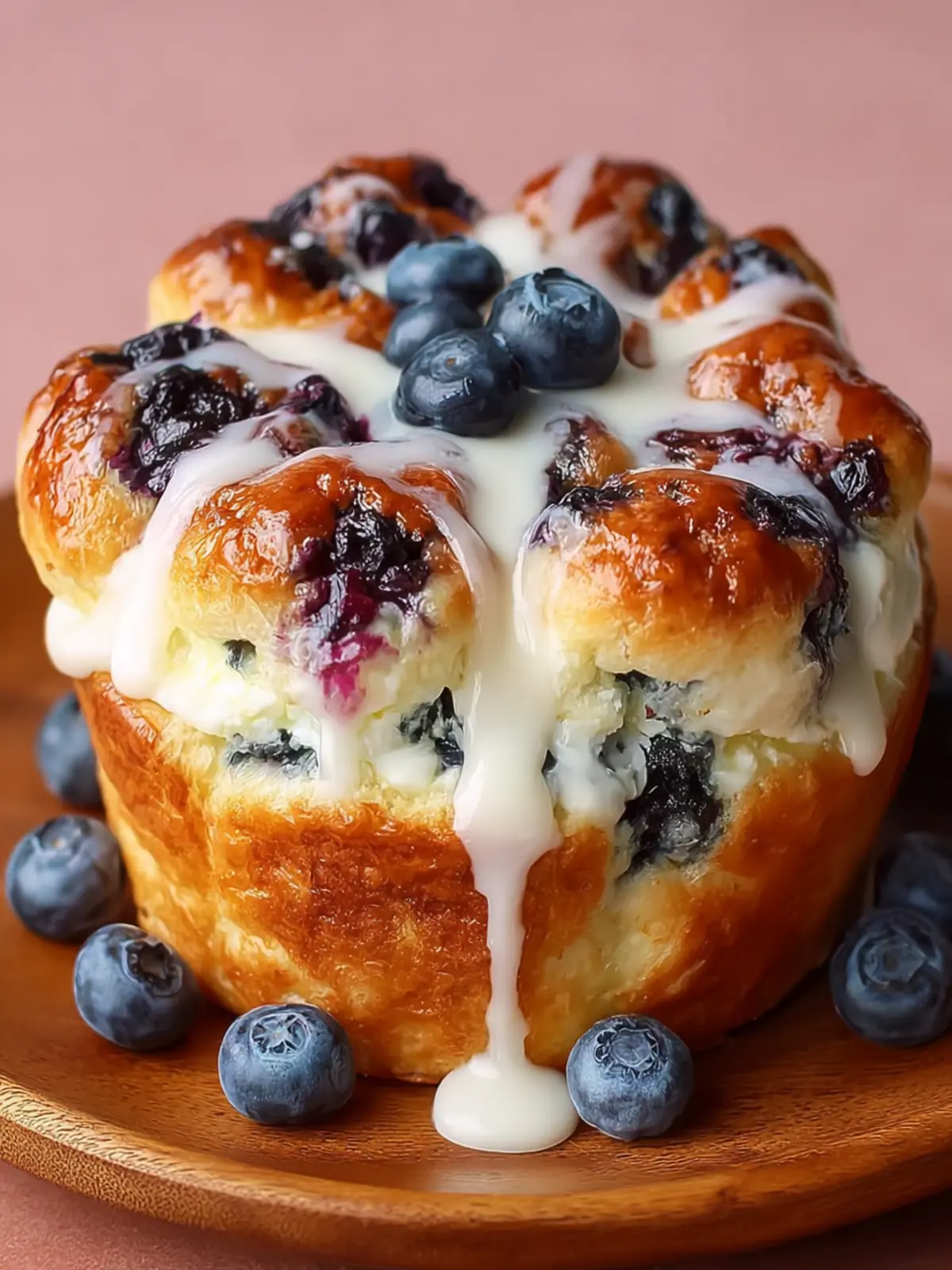 Fluffy Cottage Cheese Blueberry Cloud Bread First Image