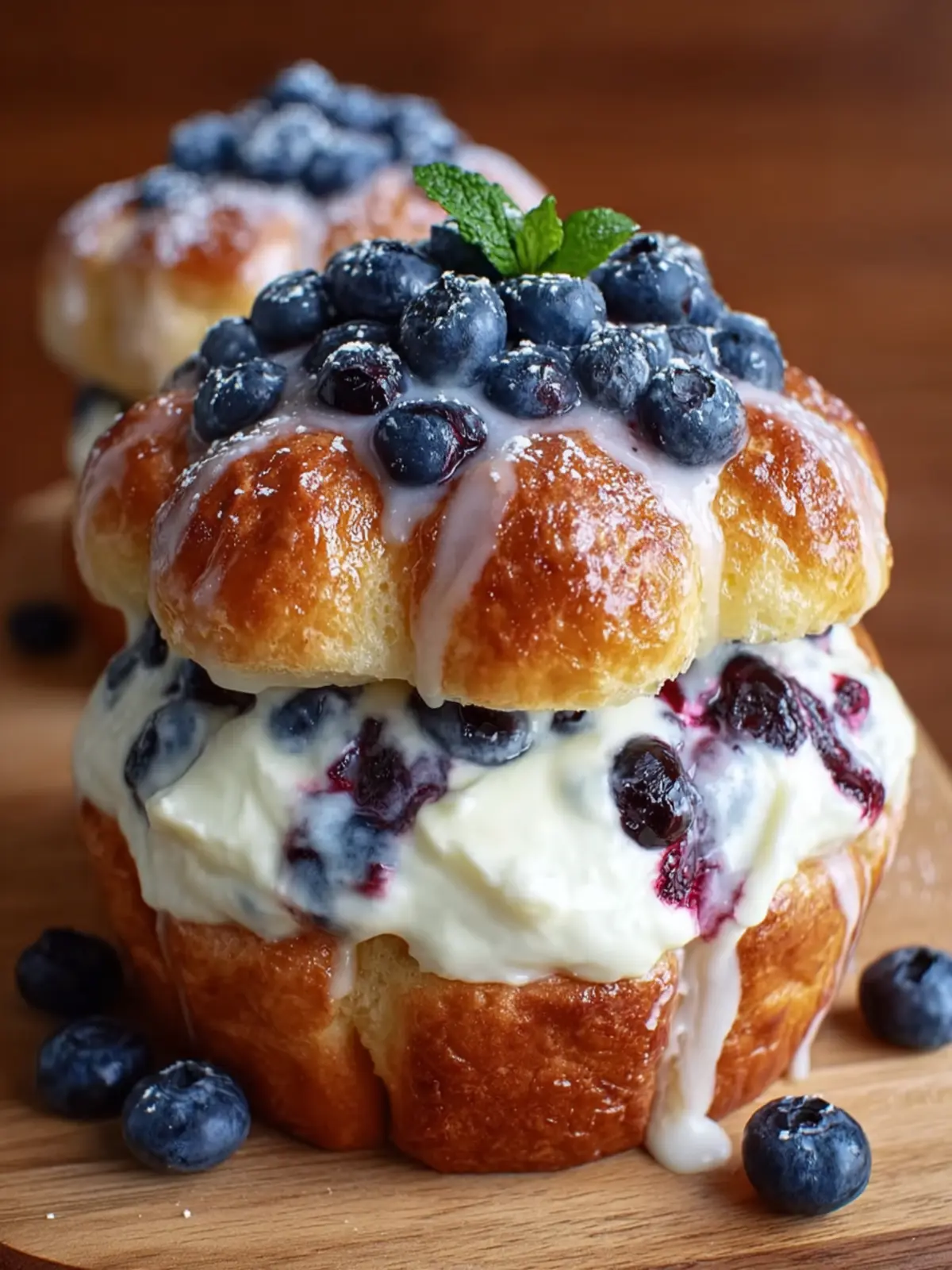 Fluffy Cottage Cheese Blueberry Cloud Bread That's Irresistibly Light 6