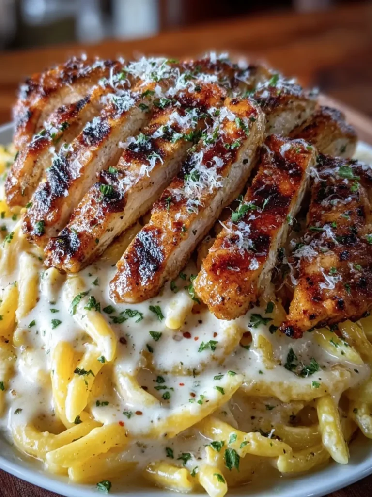 Grilled Chicken Alfredo Pasta First Image