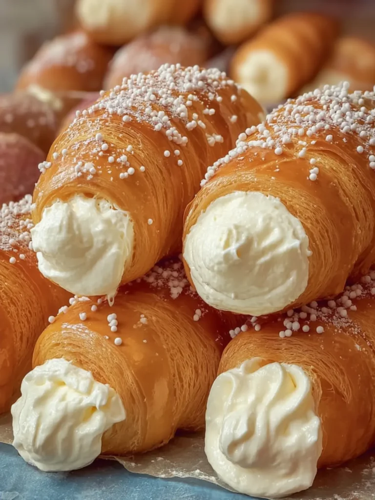 Cream-Filled Pastry Horns Delight First Image