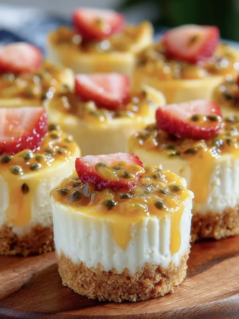Mini Passionfruit Cheesecake Bites First Image