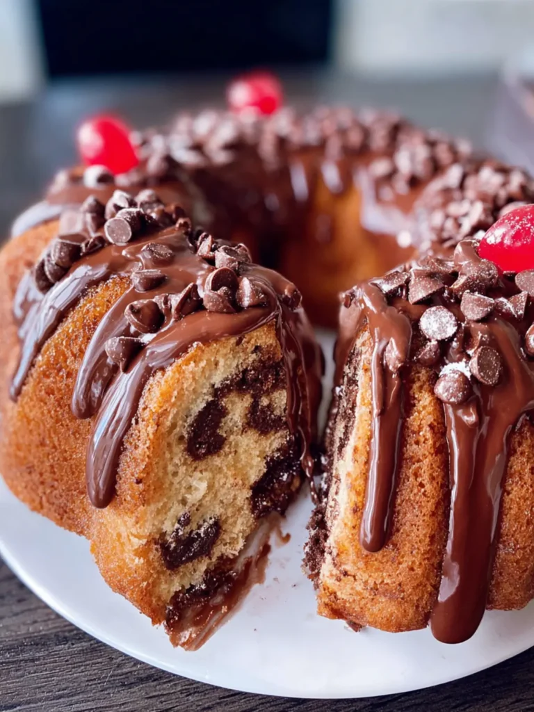Moist Chocolate Chip Bundt Cake (With Cake Mix!) First Image