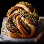 Chocolate and Salted Pistachio Babka Buns First Image