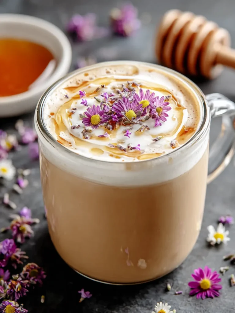 Indulge in a Cozy Honey Lavender Latte Recipe First Image