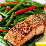 Asian Salmon and Green Beans Sheet Pan Meal First Image