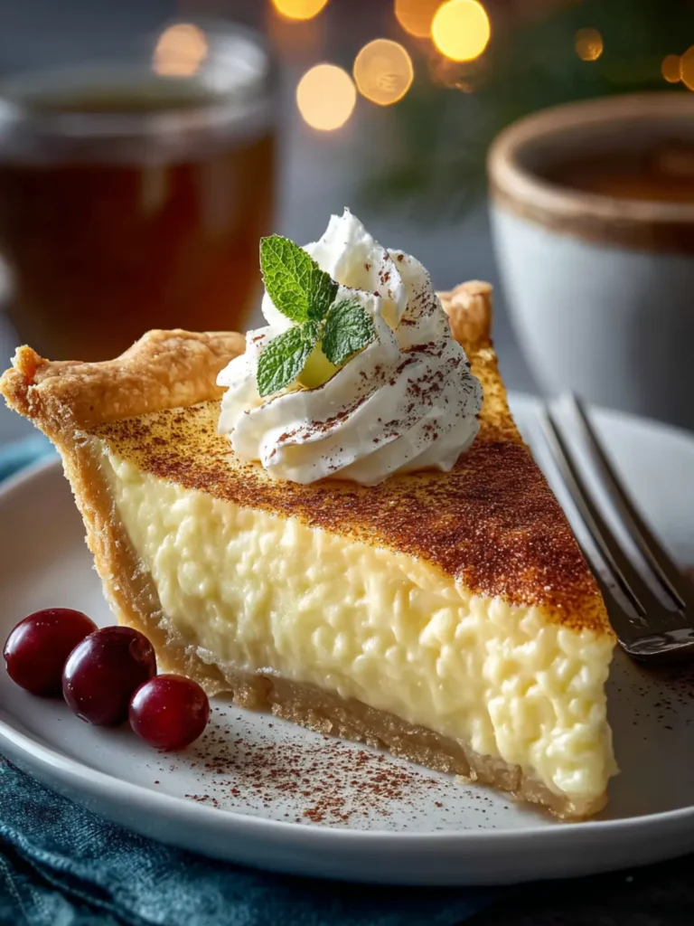 Creamy Cinnamon Vanilla Custard Pie: A Magical Holiday Dessert First Image