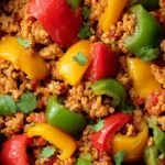 Savory Ground Turkey and Peppers Recipe First Image