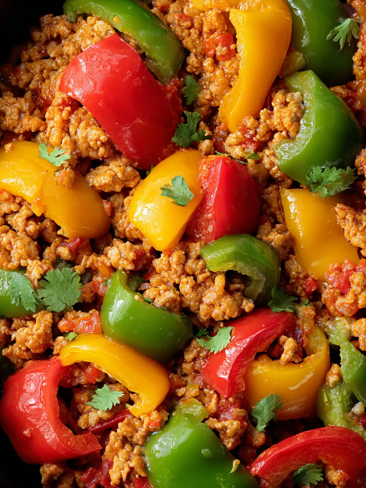 Savory Ground Turkey and Peppers Recipe First Image