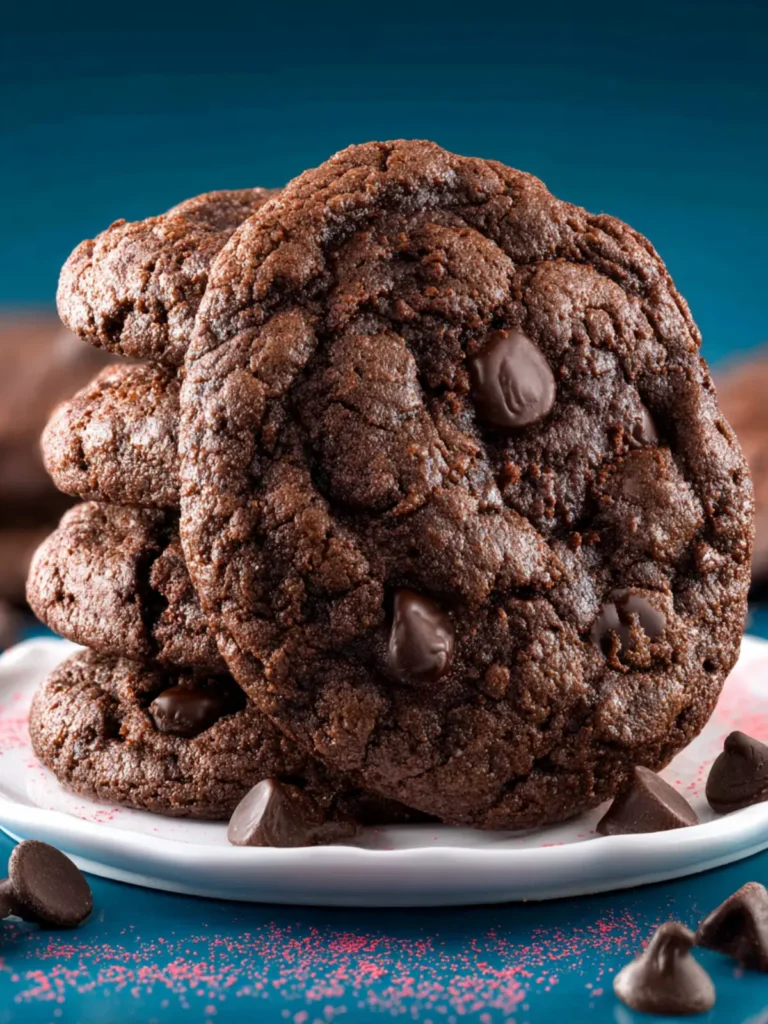 Double Chocolate Chip Cookies First Image
