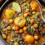Irresistible Vegan Potato and Chickpea Curry Recipe First Image