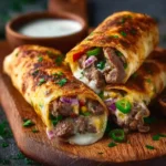 Keto Philly Cheesesteak Rolls First Image