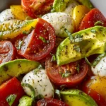 Refreshing Tomato Mozzarella Avocado Salad Recipe Delight First Image