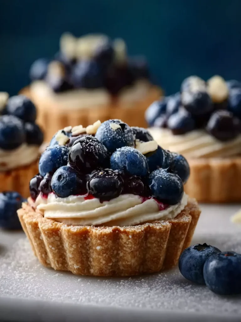 Blueberry Cream Cheese Tartlets First Image