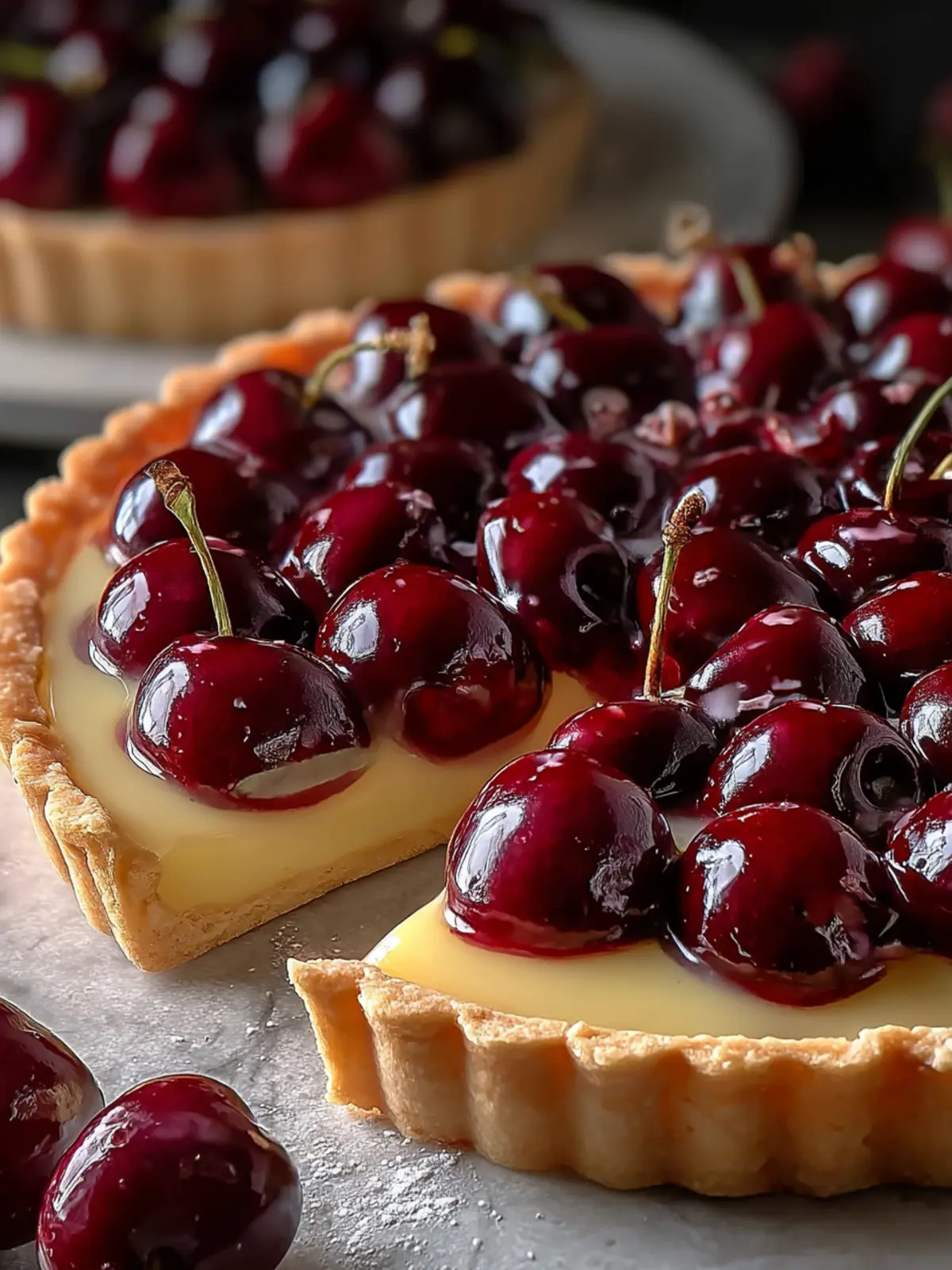 Irresistible Cherry Vanilla Shortbread Tart Recipe For Sweet Bliss 6 m641f44msshdja1t66to