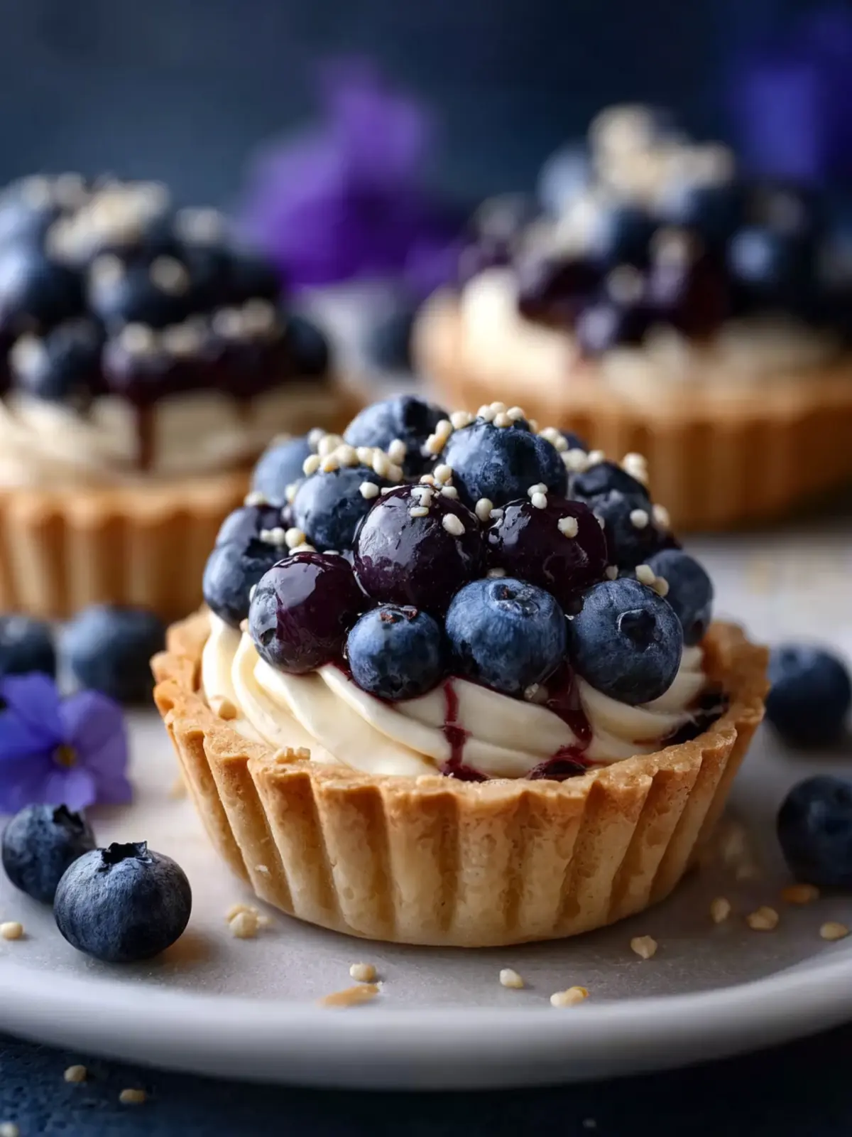 Blueberry Cream Cheese Tartlets: Indulgent Bites of Bliss 6