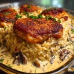 Smothered Chicken with Rice: A Creamy Delight Recipe First Image