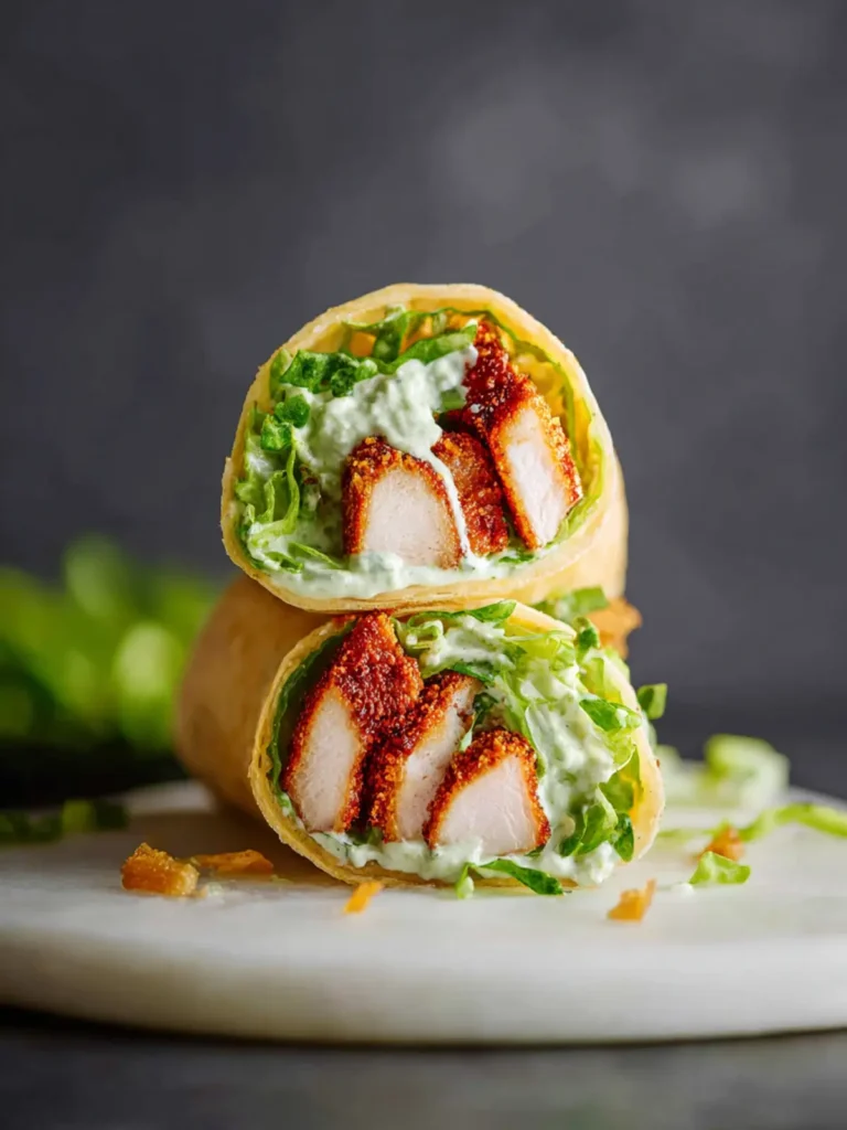 Chicken Caesar Wrap Recipe First Image
