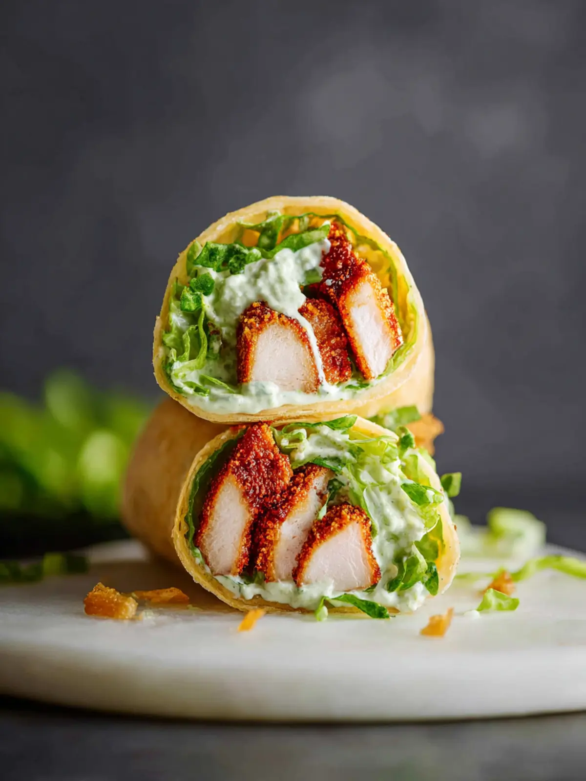 Chicken Caesar Wrap Recipe First Image