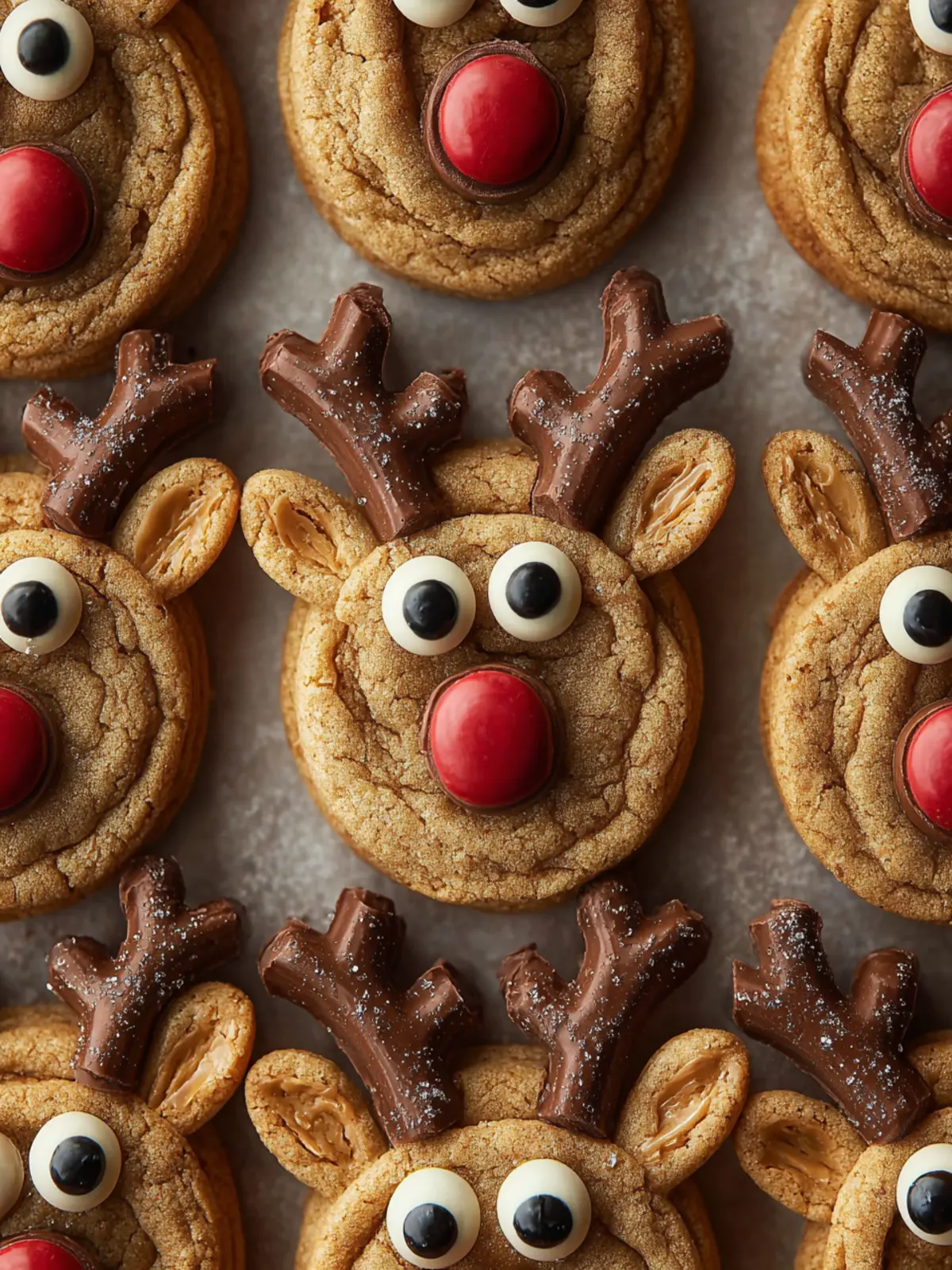 Reindeer Peanut Butter Cup Cookies First Image