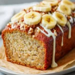 Irresistible Maple Banana Bread with Nutty Topping Delight First Image