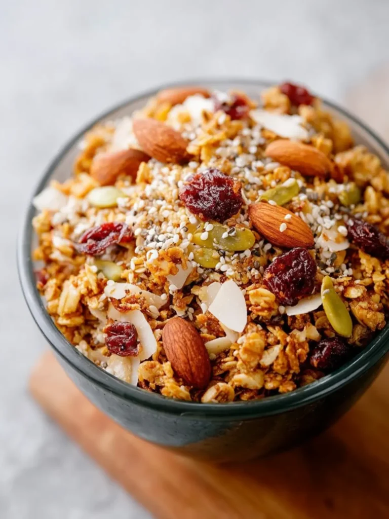 Homemade Healthy Granola Recipe First Image